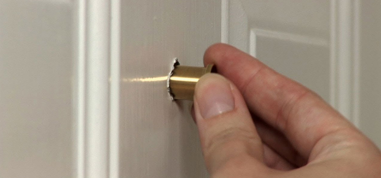 peephole door repair in Calistoga